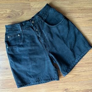 Women’s Vintage Nuovo County Seat 11/12 High Rise Black Jean‎ Denim Shorts 90’s